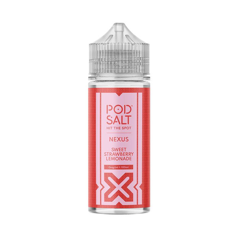 Pod Salt Nexus 100ml Shortfills - Sweet Strawberry Lemonade Shortfills Pod Salt