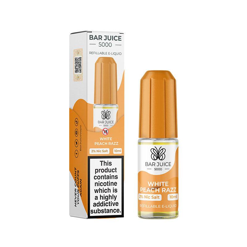 Bar Juice 5000 White Peach Razz Nic Salt - 20mg 10ml Nic Salt Bar Juice 5000