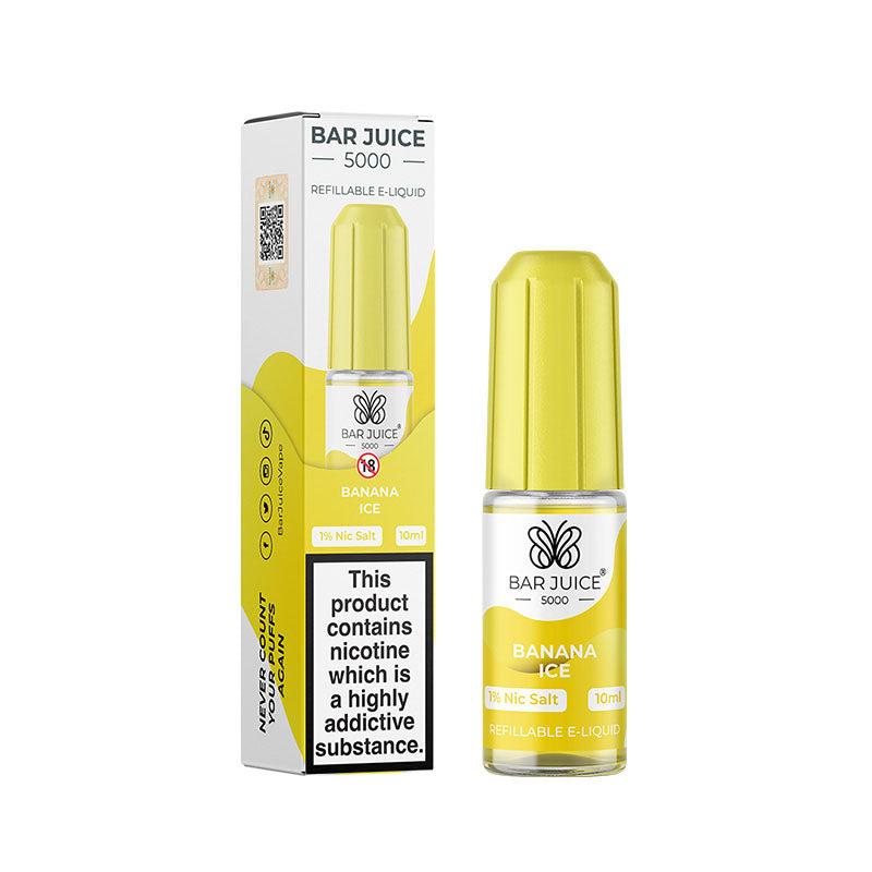 Bar Juice 5000 Banana Ice Nic Salt - 10mg 10ml Nic Salt Bar Juice 5000