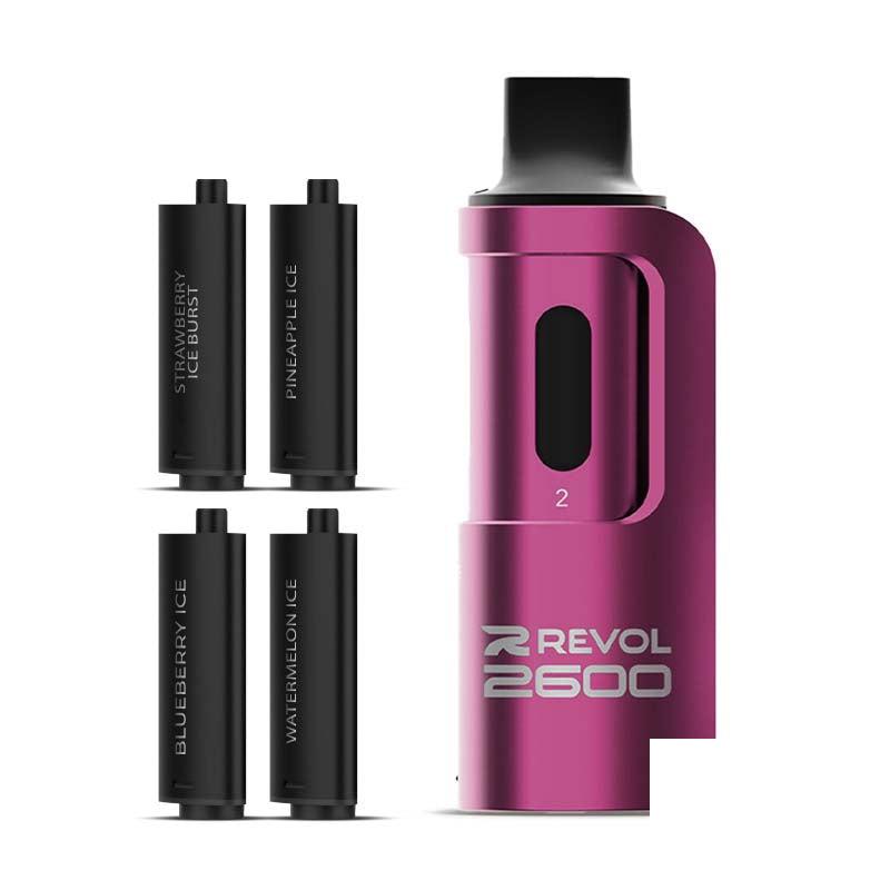 REVOL 2600 4 In 1 Pod Kit - Berry Series 20mg Pod Kits REVOL