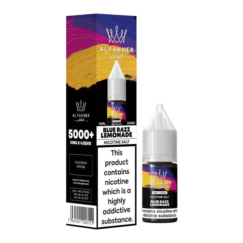 Al Fakher 5000+ 20mg Nic Salt - Blue Razz Lemonade 20mg 10ml Nic Salt Al Fakher