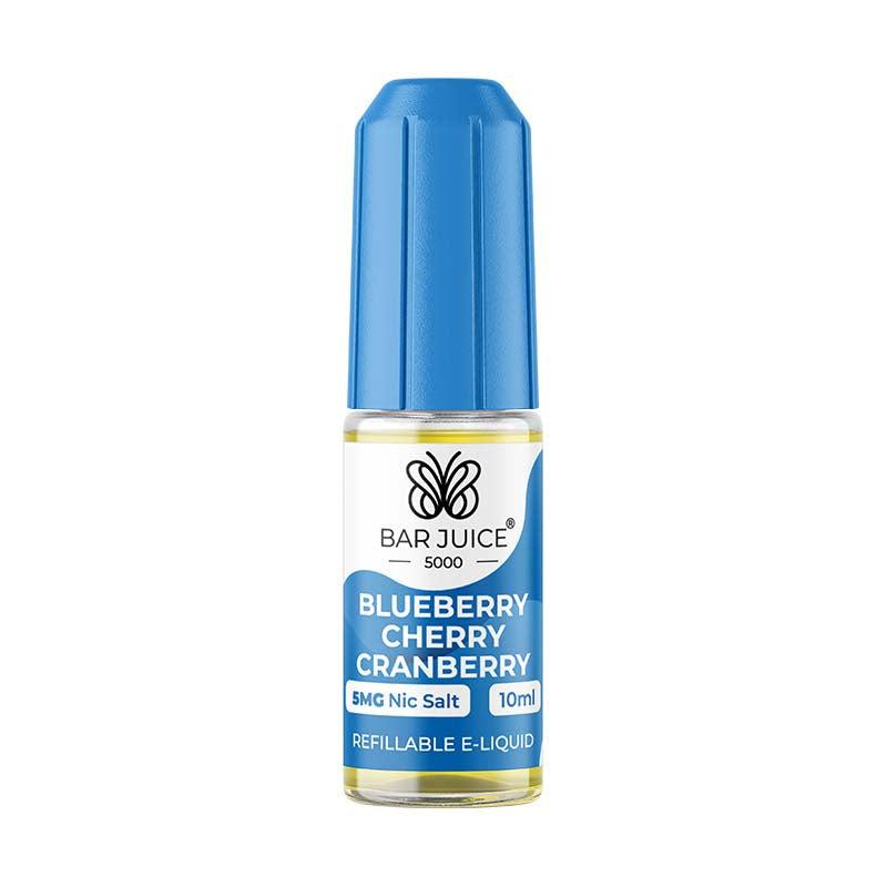 Bar Juice 5000 Nic Salt 5mg - Blueberry Cherry Cranberry 5mg 10ml Nic Salt Bar Juice 5000