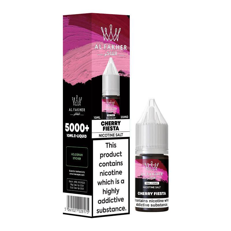 Al Fakher 5000+ 20mg Nic Salt - Cherry Fiesta 20mg 10ml Nic Salt Al Fakher