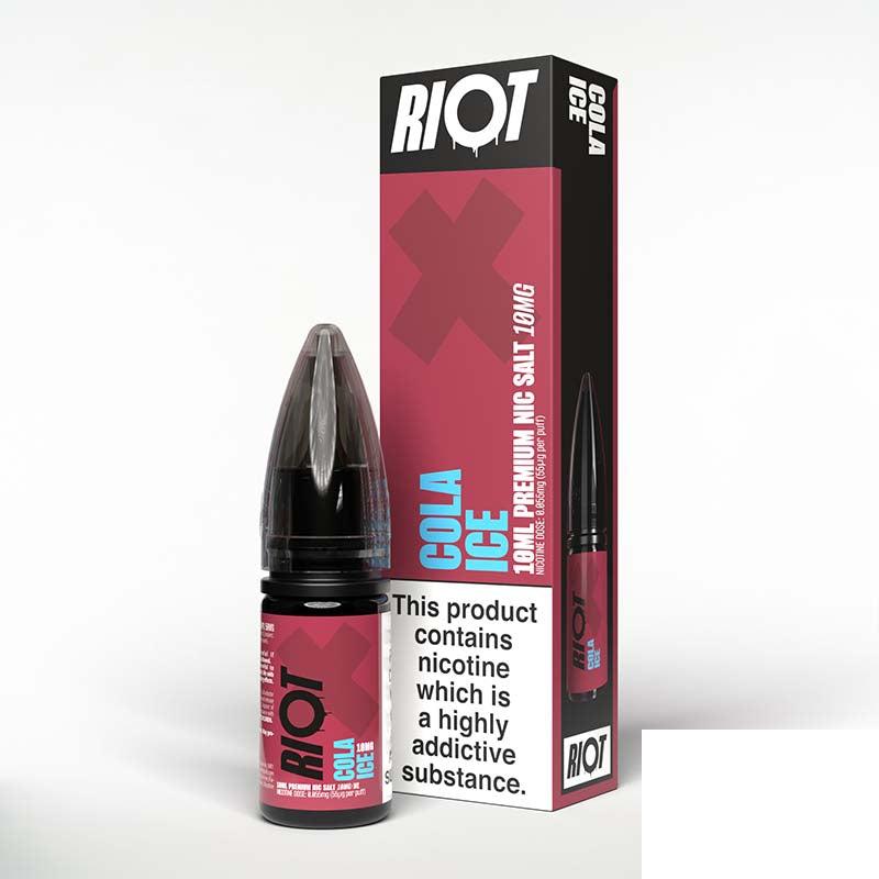 Riot X 10mg Nic Salt - Cola Ice 10mg 10ml Nic Salt Riot E Liquid