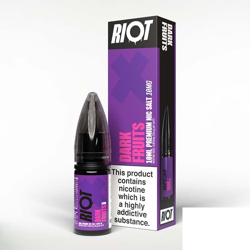 Riot X 10mg Nic Salt - Dark Fruits 10mg 10ml Nic Salt Riot E Liquid