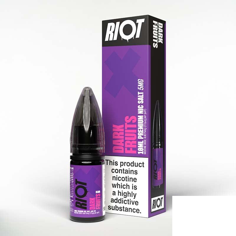 Riot X 5mg Nic Salt - Dark Fruits 5mg 10ml Nic Salt Riot E Liquid