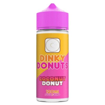 Dinky Donuts 100ml Shortfill - Coconut Donut E-Liquid Dinky Donuts Coconut Donut