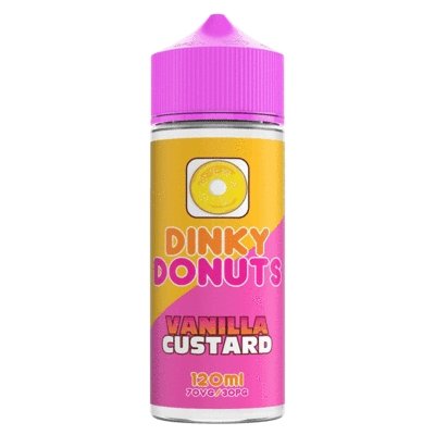 Dinky Donuts 100ml Shortfill - Vanilla Custard E-Liquid Dinky Donuts Vanilla Custard