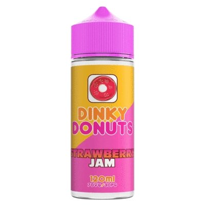 Dinky Donuts 100ml Shortfill - Strawberry Jam E-Liquid Dinky Donuts Strawberry Jam