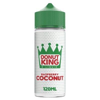 Donut King Shortfill 100ml - Raspberry Coconut E-Liquid Donut King