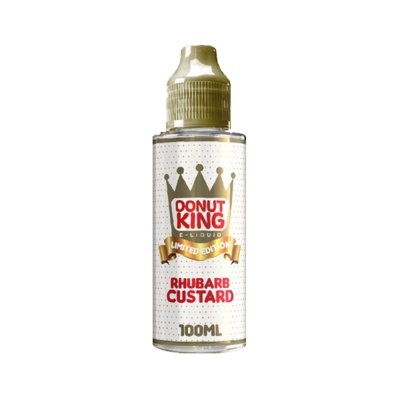 Donut King Shortfill 100ml - Rhubarb Custard E-Liquid Donut King