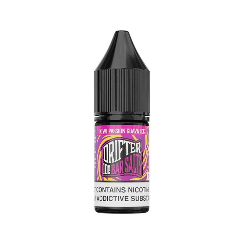 Drifter Bar Salts Nic Salts 10mg - Kiwi Passion Guava Ice 10mg 10ml Nic Salt Drifter