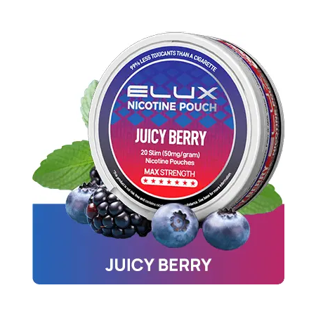 Elux Nicotine Pouches Juicy Berry Nicotine Pouches Elux