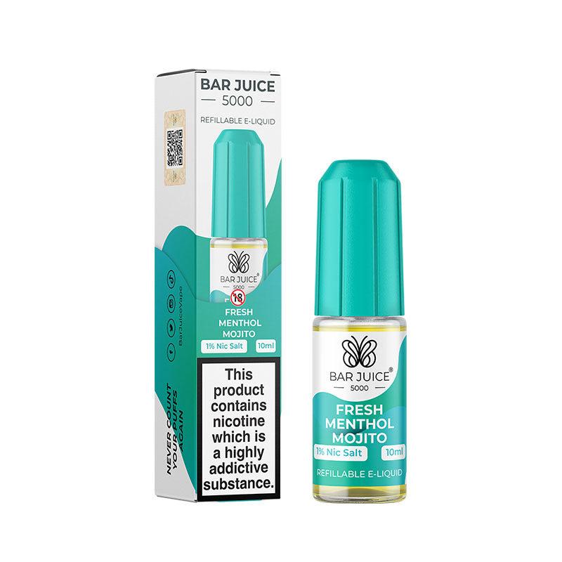 Bar Juice 5000 Fresh Menthol Mojito Nic Salt - 10mg 10ml Nic Salt Bar Juice 5000