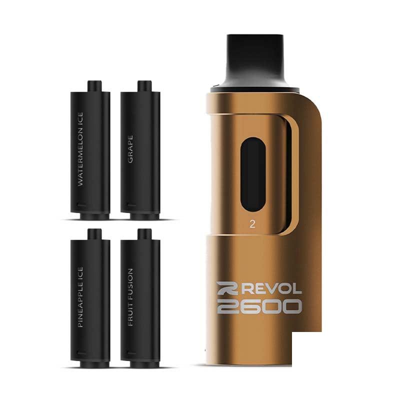 REVOL 2600 4 In 1 Pod Kit - Fruit Series 20mg Pod Kits REVOL
