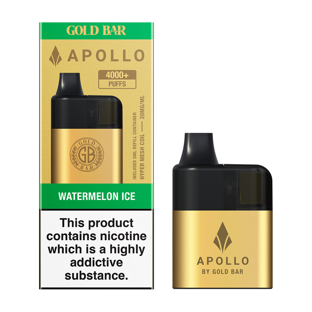 Gold Bar Apollo All-in-One Pod Kit - Watermelon Ice Pod Kit Gold Bar