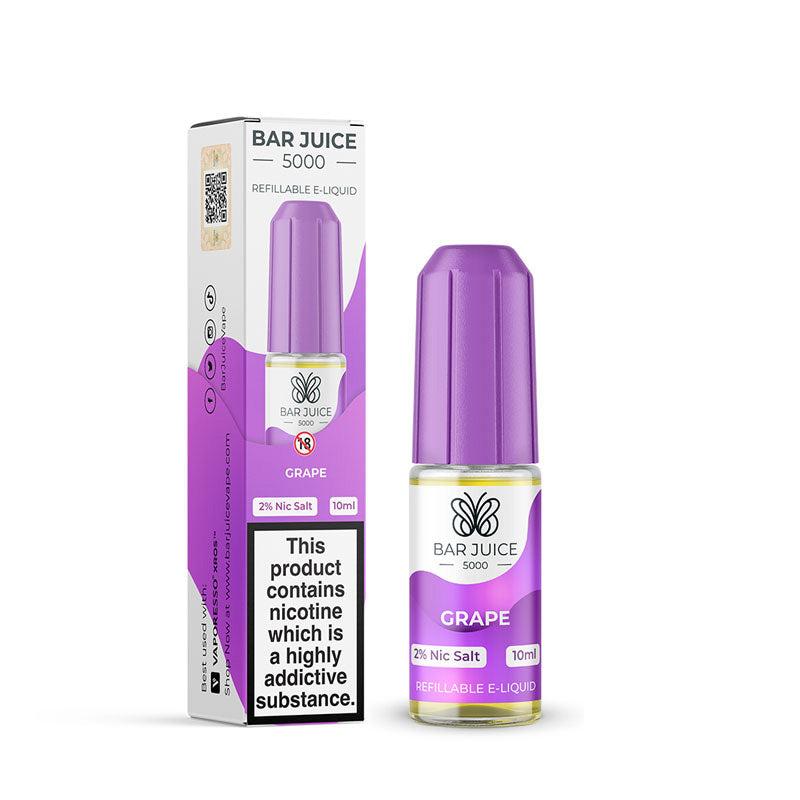 Bar Juice 5000 Grape Nic Salt - 20mg 10ml Nic Salt Bar Juice 5000