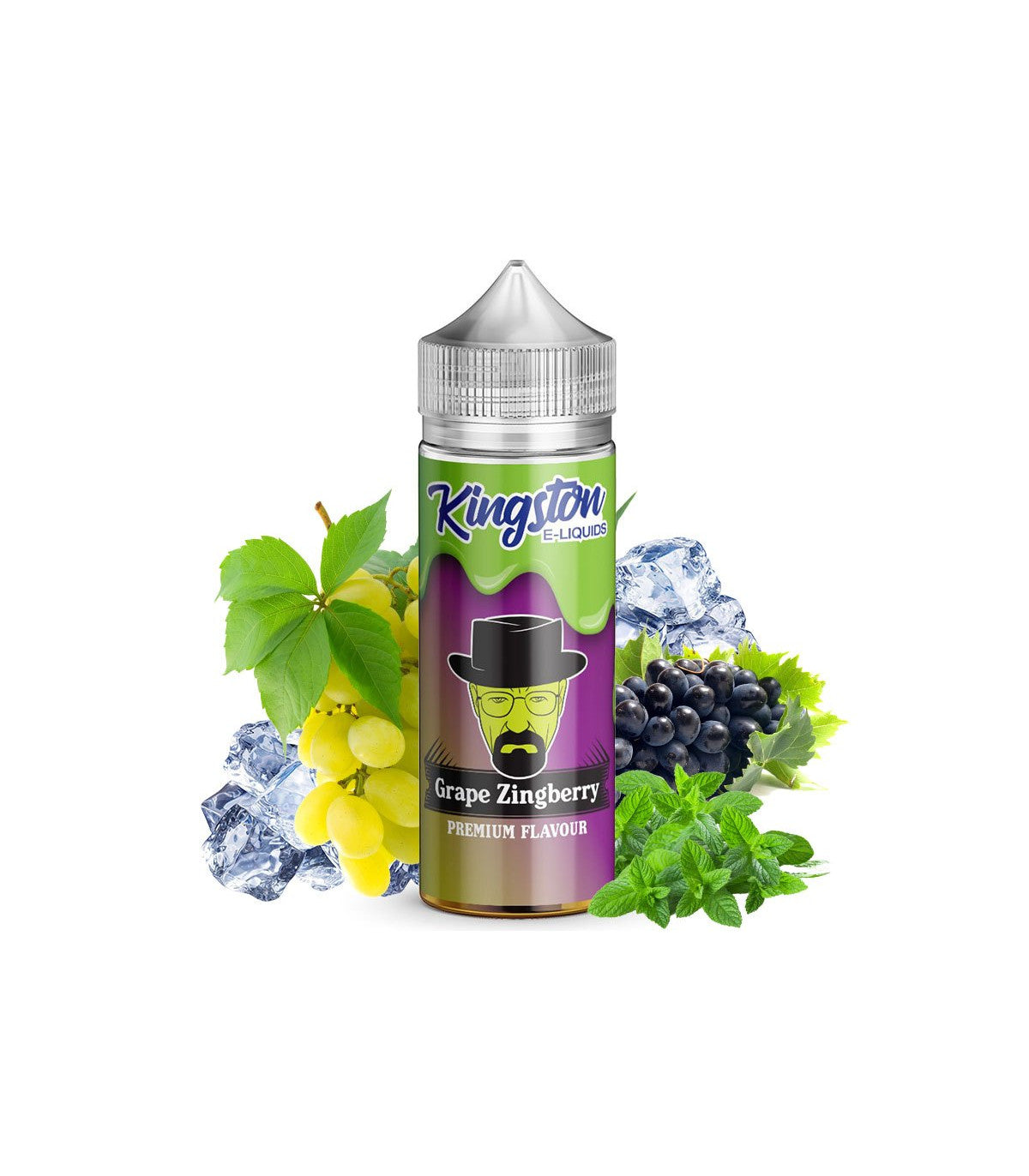 Kingston 100ml - Grape Zingberry E-Liquid Kingston