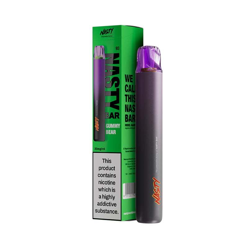 Nasty Bar DX2 Disposable Vape - Gummy Bear/Fruit Rush 20mg Disposable Vape Nasty