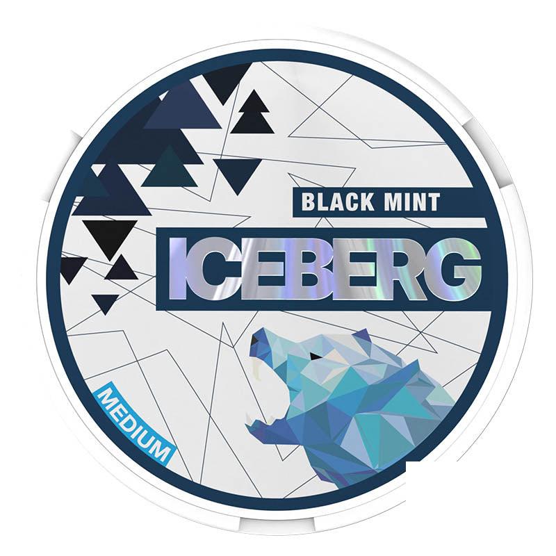 Iceberg Medium 20mg Nicotine Pouches - Black Mint 20mg Nicotine Pouches Iceberg