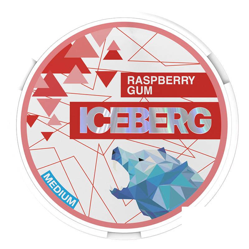 Iceberg Medium 20mg Nicotine Pouches - Raspberry Gum 20mg Nicotine Pouches Iceberg
