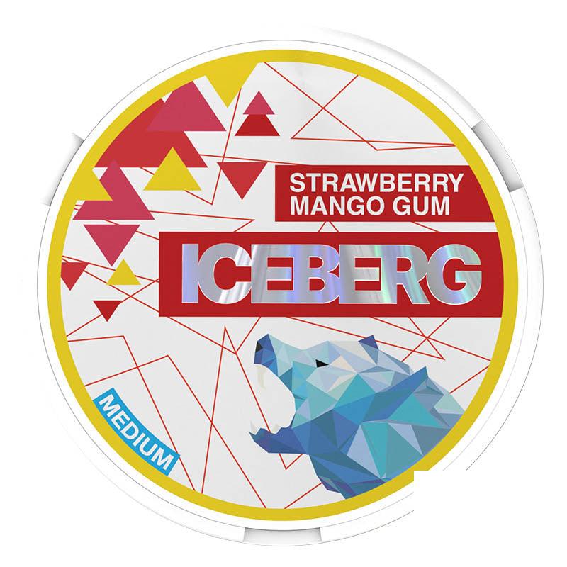 Iceberg Medium 20mg Nicotine Pouches - Strawberry Mango Gum 20mg Nicotine Pouches Iceberg