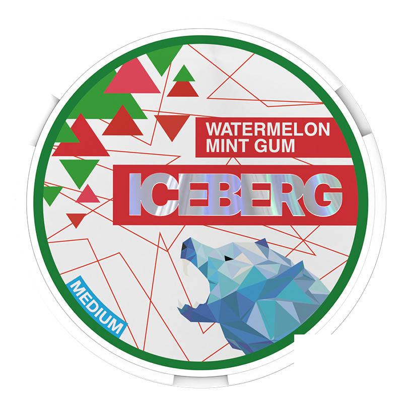 Iceberg Medium 20mg Nicotine Pouches - Watermelon Mint Gum 20mg Nicotine Pouches Iceberg