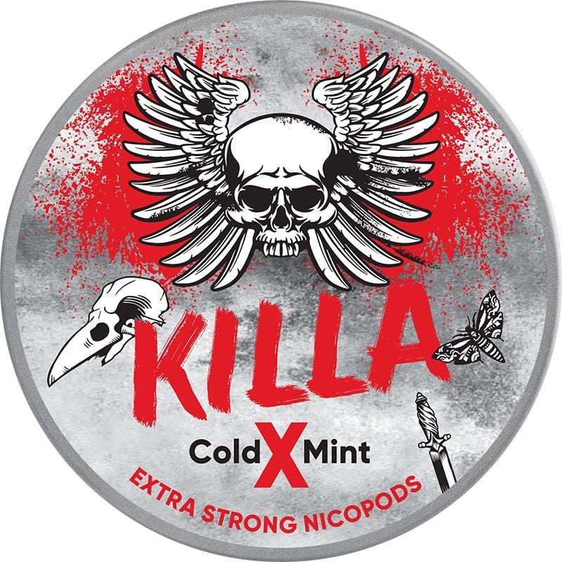 Killa Nicotine Pouches - Cold X Mint 16.5 MG Nicotine Pouches Killa