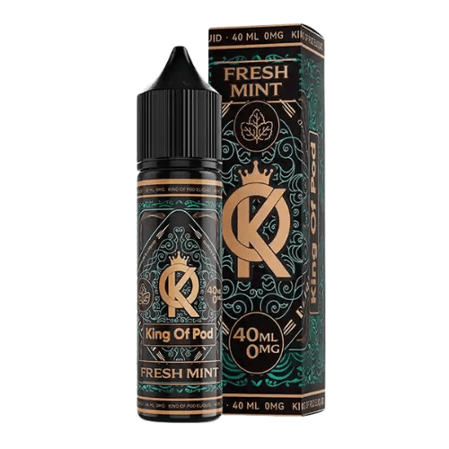 King of Pod 40ml Shortfill E-Liquid - Fresh Mint E-Liquid King of Pod