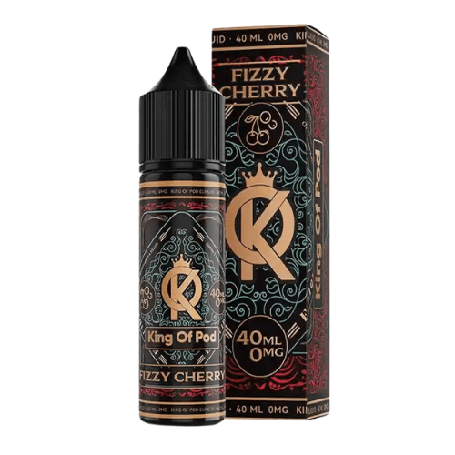 King of Pod 40ml Shortfill E-Liquid - Fizzy Cherry E-Liquid King of Pod