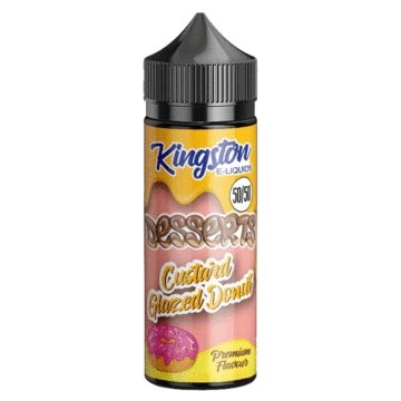 Kingston 50/50 Desserts 120ML Shortfill - Custard Glazed Donut E-Liquid Kingston