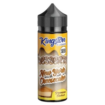 Kingston 50/50 Desserts 120ML Shortfill - New York Cheesecake E-Liquid Kingston