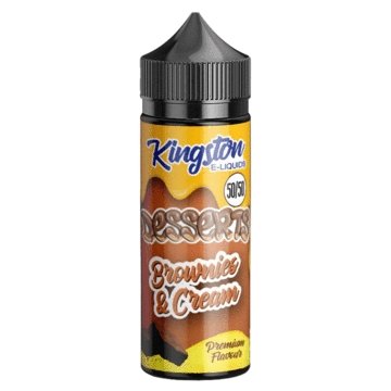 Kingston 50/50 Desserts 120ML Shortfill - Brownies & Cream E-Liquid Kingston