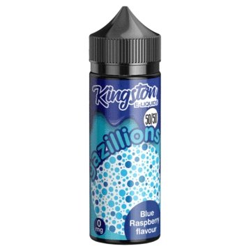 Kingston 50/50 Gazillions 100ML Shortfill - Blue Raspberry E-Liquid Kingston