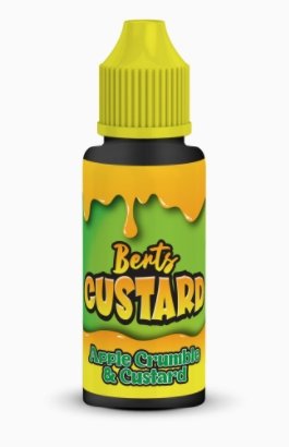 Kingston Berts Custard 120ML Shortfill - Apple Crumble & Custard E-Liquid Kingston Apple Crumble & Custard