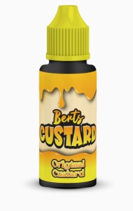 Kingston Berts Custard 120ML Shortfill - Original Custard E-Liquid Kingston