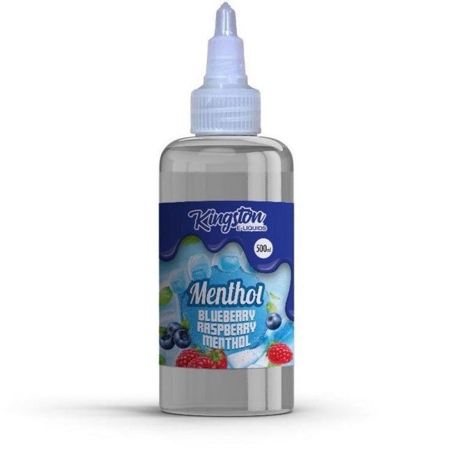 Kingston E-liquids Menthol 500ml Shortfill - Blue Raspberry Menthol E-Liquid Kingston