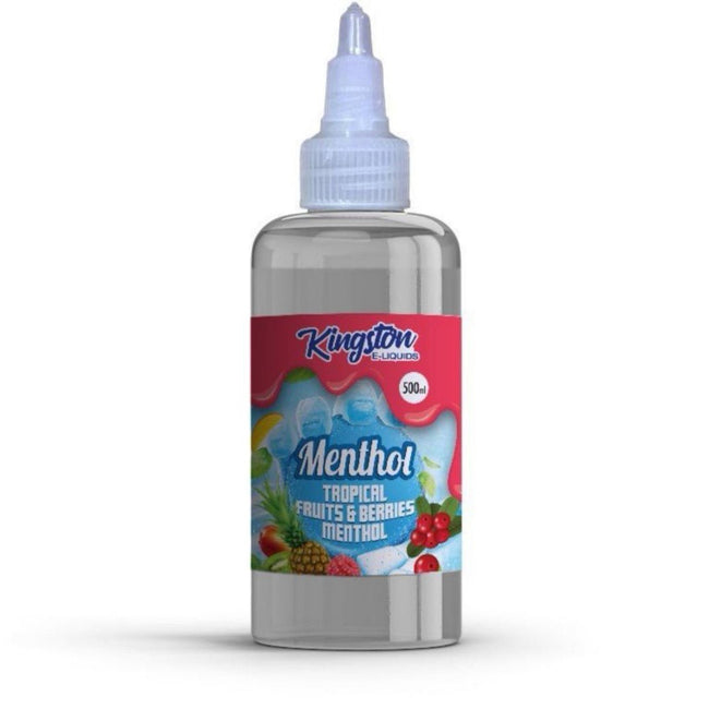 Kingston E-liquids Menthol 500ml Shortfill - Tropical Fruit Berries Menthol E-Liquid Kingston