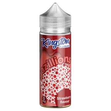 Kingston Gazillions 120ML Shortfill - Strawberry E-Liquid Kingston