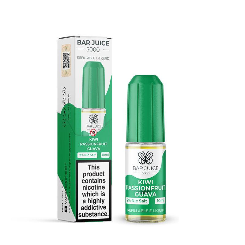 Bar Juice 5000 Kiwi Passionfruit Guava Nic Salt - 20mg 10ml Nic Salt Bar Juice 5000