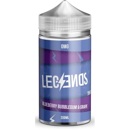 Legends Shortfill E-Liquid 200ml - Blueberry Bubblegum & Grape E-Liquid Legends