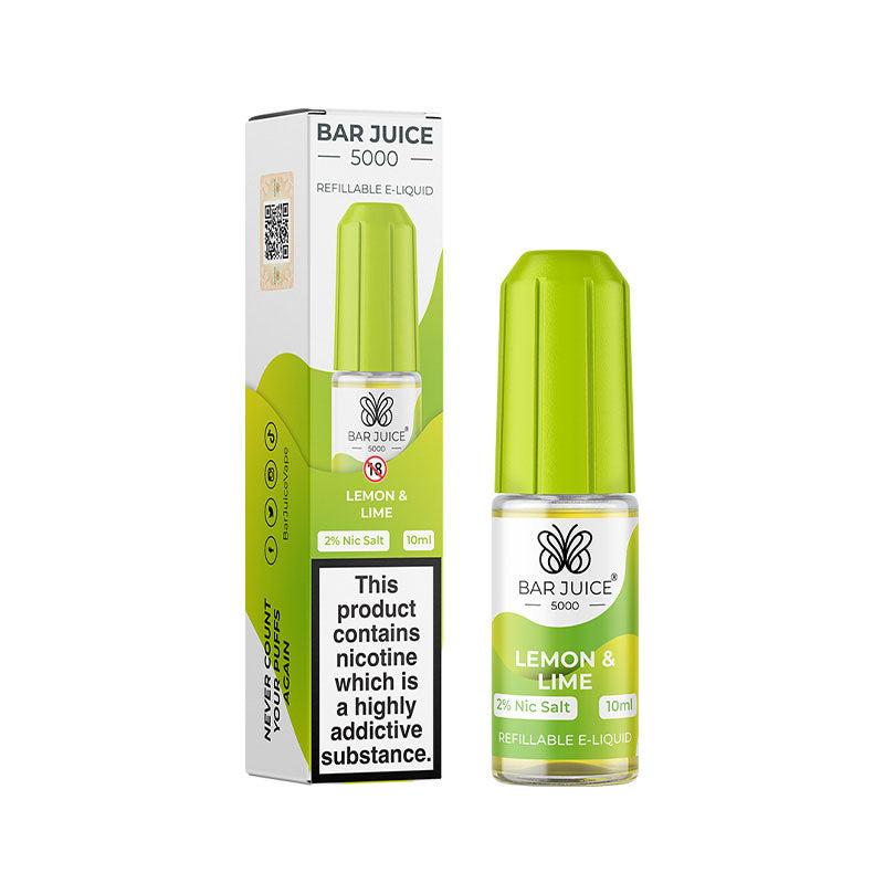 Bar Juice 5000 Lemon Lime Nic Salt - 20mg 10ml Nic Salt Bar Juice 5000
