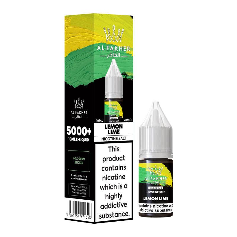 Al Fakher 5000+ 20mg Nic Salt - Lemon Lime 20mg 10ml Nic Salt Al Fakher