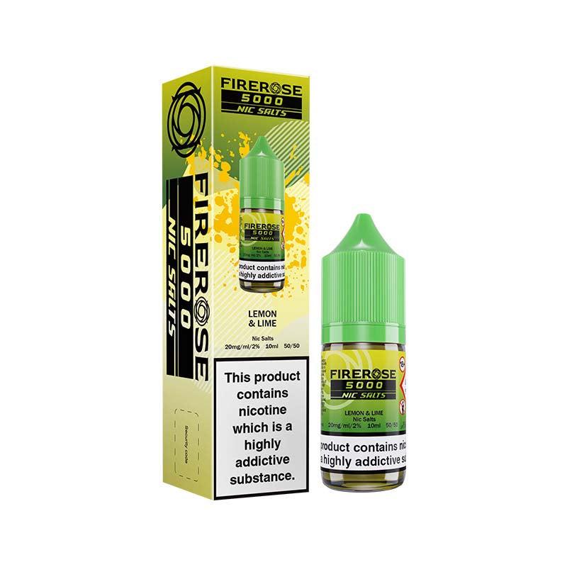 Elux Firerose 5000 20mg Nic Salt - Lemon Lime 20mg 10ml Nic Salt Elux