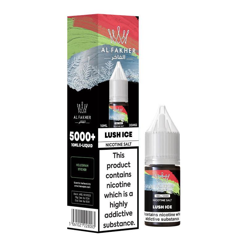 Al Fakher 5000+ 20mg Nic Salt - Lush Ice 20mg 10ml Nic Salt Al Fakher