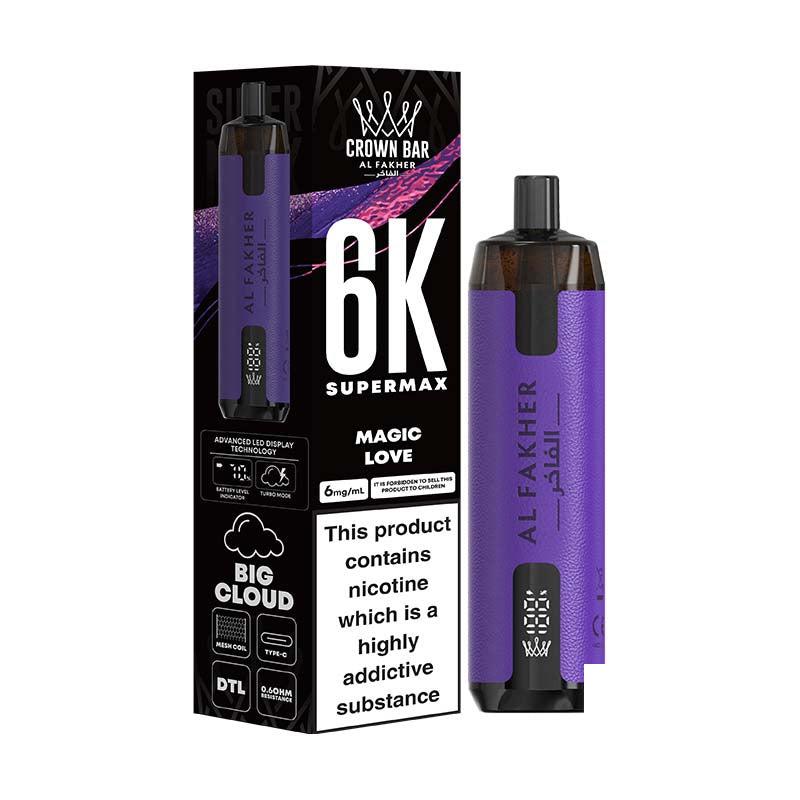 Al Fakher AF6000 Supermax Legal Big Puff Device - Magic Love 6mg Legal Big Puff Device Al Fakher