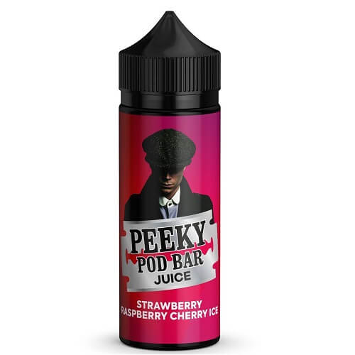 Peeky Blenders Pod Bar Juice Shortfill 100ml - Strawberry Raspberry Cherry Ice E-Liquid Peeky Blenders