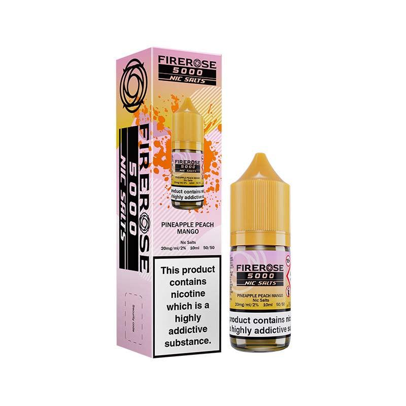 Elux Firerose 5000 20mg Nic Salt - Pineapple Peach Mango 20mg 10ml Nic Salt Elux