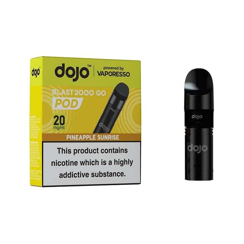 Vaporesso Dojo Blast 2000 Go Prefilled Pod - Pineapple Sunrise 20mg Vape Pods Vaporesso