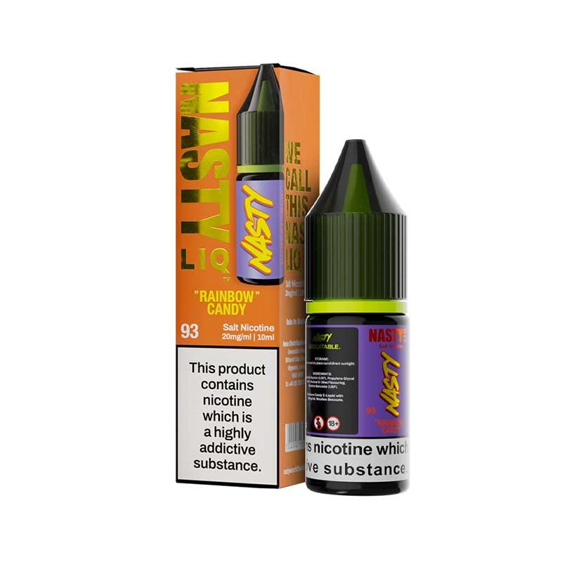 Nasty Liq 20mg Nic Salt - Rainbow Candy/FruitÂ Fusion 20mg 10ml Nic Salt Nasty